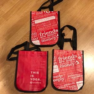 Lululemon reusable shopping bags